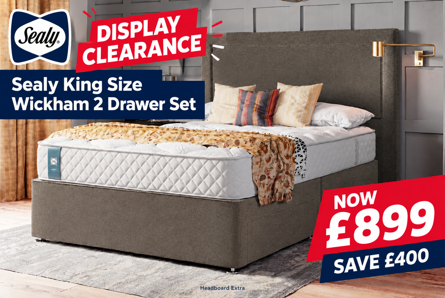 Sealy King Wickham Set Clearance Ad